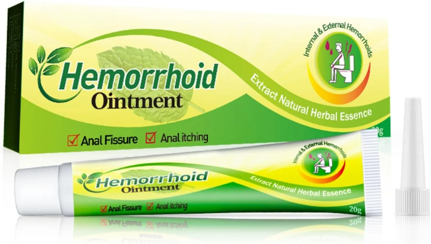 پماد برای رفع علائم هموروئید - تسکین و بهبود موثر هموروئید داخلی و خارجی، 20 گرمی به همراه اپلیکاتور - ژل تسکین دهنده برای خارش و ناراحتی مقعد - فرمول ضد التهابی و خنک کننده