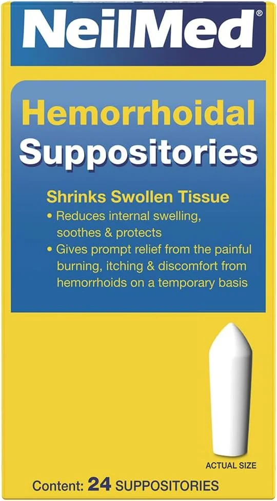 شیاف نیل‌مد برای بافت متورم، تسکین سوزش، خارش و ناراحتی ناشی از ، 24 عدد