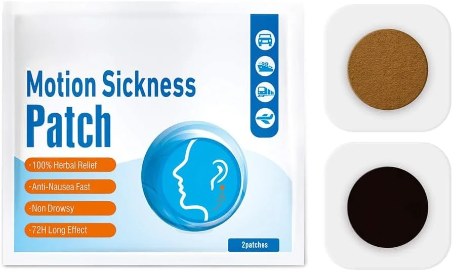 برچسب ضد تهوع آزونی، 10 عددی، برای تسکین استفراغ، حالت تهوع، سرگیجه و سایر علائم ناشی از بیماری در خودرو، کشتی، هواپیما، سفر دریایی و قطار - مناسب برای همه برچسب ضد تهوع آزونی، 10 عددی، برای تسکین استفراغ، حالت تهوع، سرگیجه و سایر علائم ناشی از بیماری در خودرو، کشتی، هواپیما، سفر دریایی و قطار - مناسب برای همه