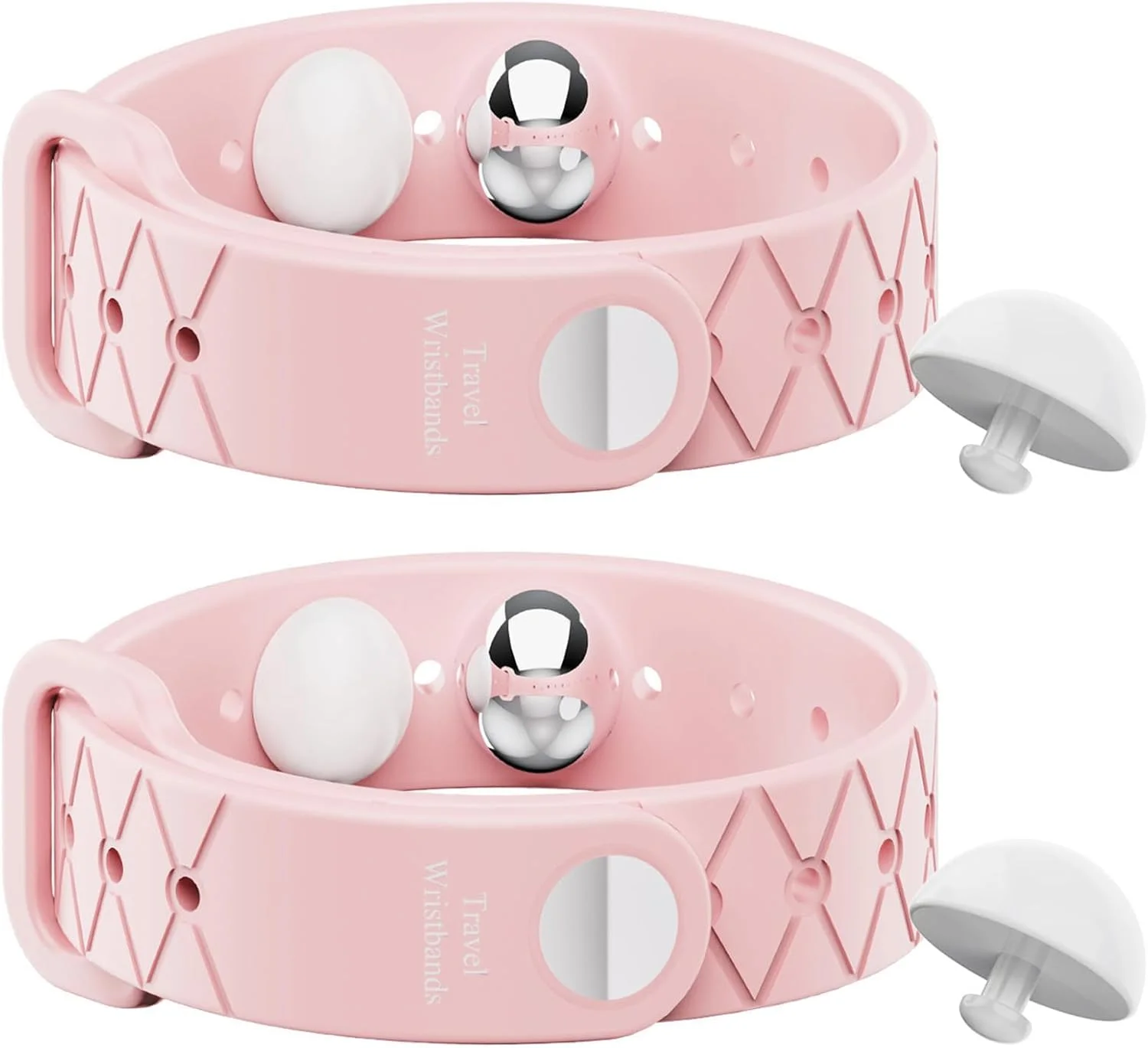 آزون 2 عدد مچ بند ضد تهوع، مچ بند تسکین تهوع صبحگاهی، مچ بند طب فشاری قابل تنظیم ضد تهوع برای بارداری، مچ بند ضد دریازدگی برای تسکین تهوع ناشی از سردرد، بی خوابی، اضطراب