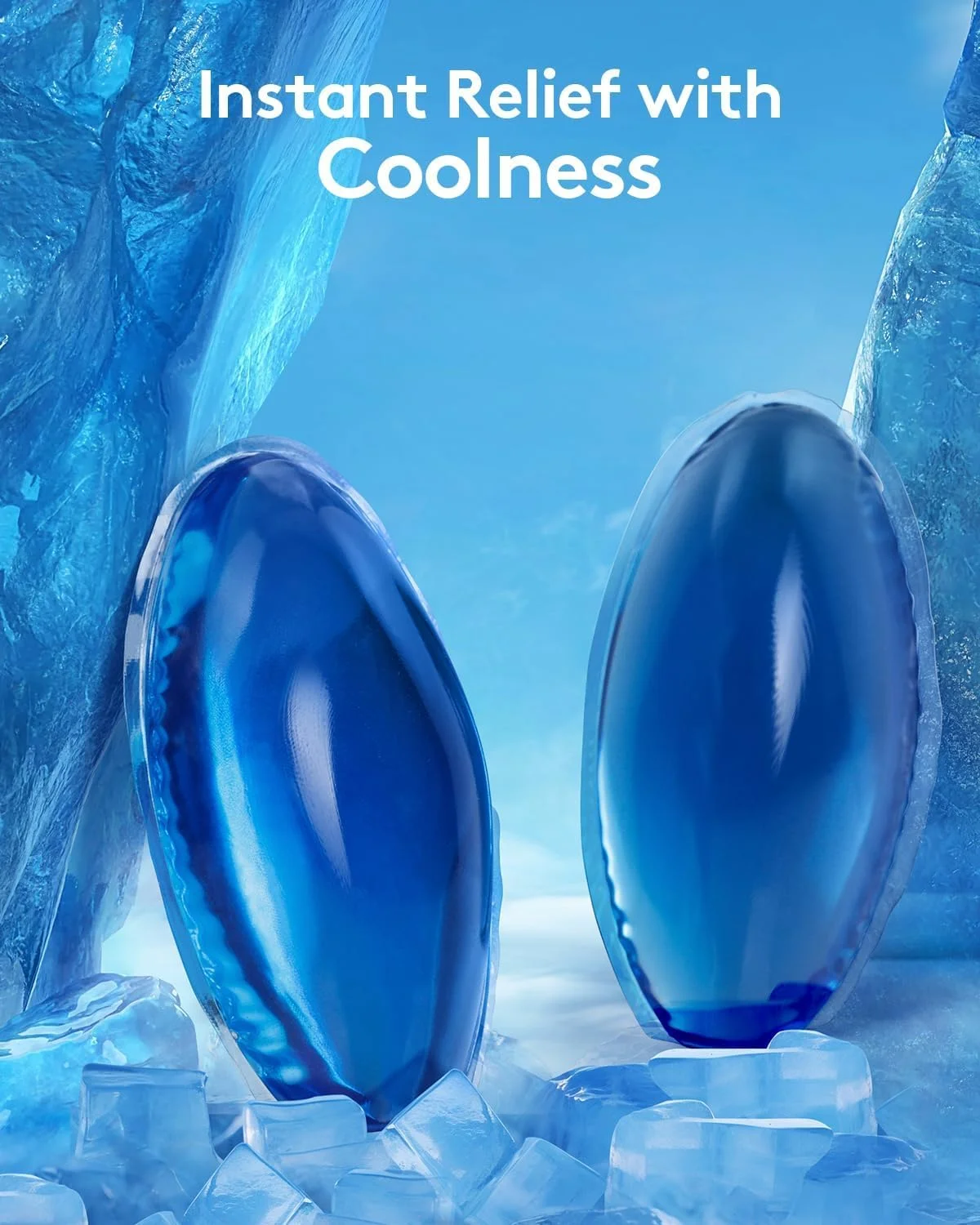کیسه یخ درمان هموروئید نالاکس برای تسکین سریع، پدهای ژلی خنک کننده، فوق العاده نرم، بدون کثیف کاری، استفاده خانگی برای افراد مبتلا به هموروئید و مادران جدید، شامل 2 محفظه نگهداری