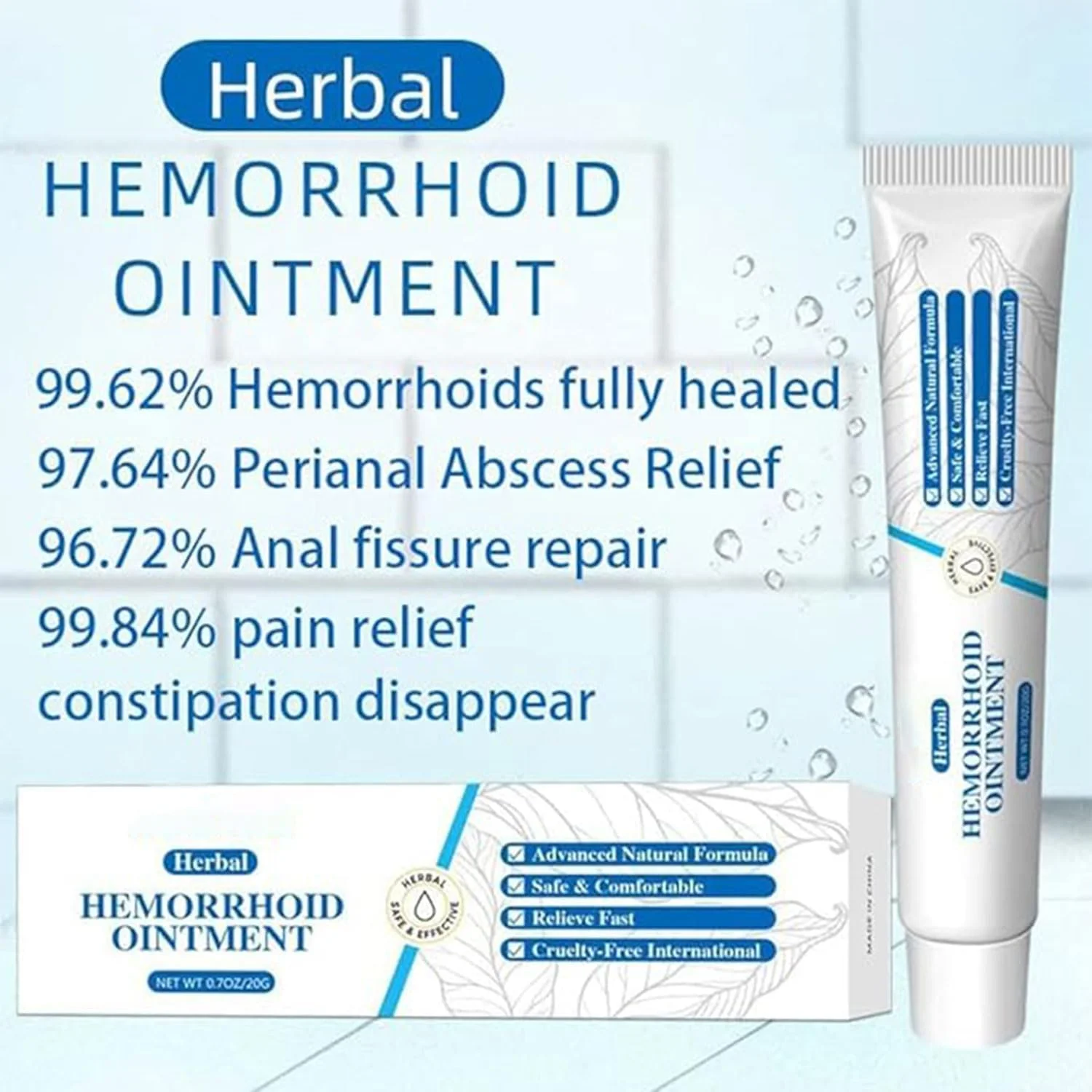 پماد گیاهی طبیعی برای رفع ناراحتی، کرم گیاهی ارگانیک، کرم تسکین دهنده، تسکین سریع (3 عدد)