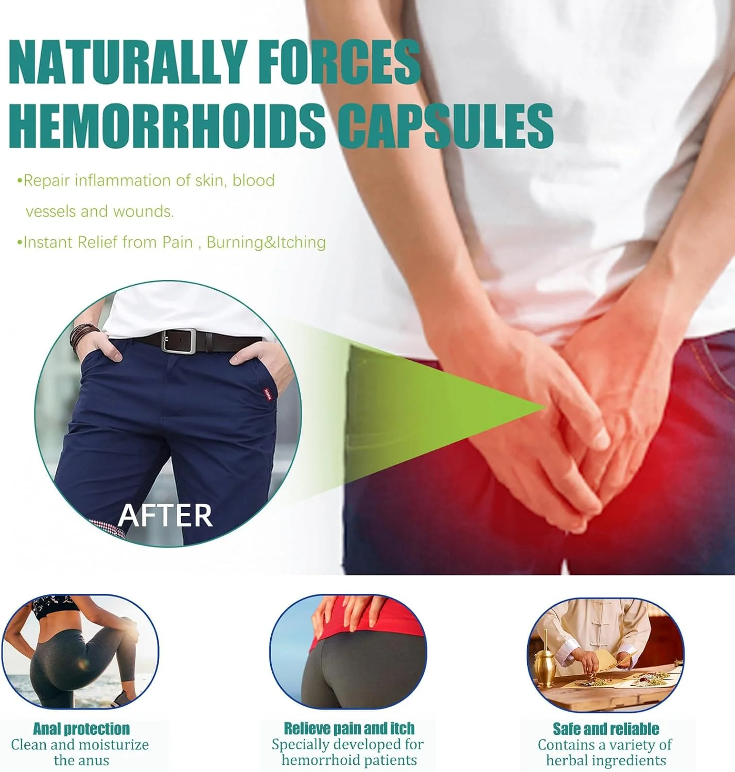 کپسول های گیاهی طبیعی برای تسکین سریع درد یا ناراحتی