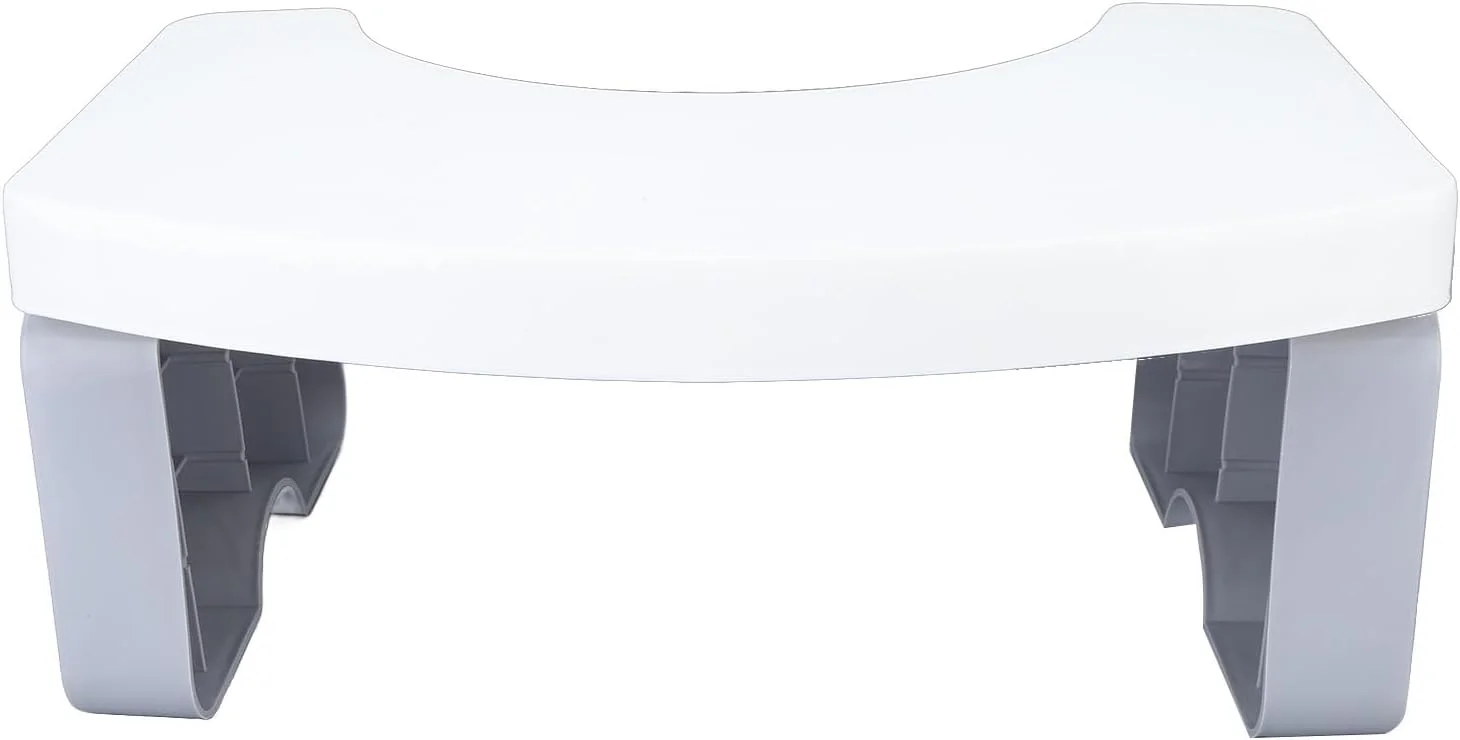 چهارپایه تاشو Marhynchus، چهارپایه قابل حمل برای درمان، ساخته شده از مواد PP، 39.5x21.5x17.5 سانتی متر (سفید)