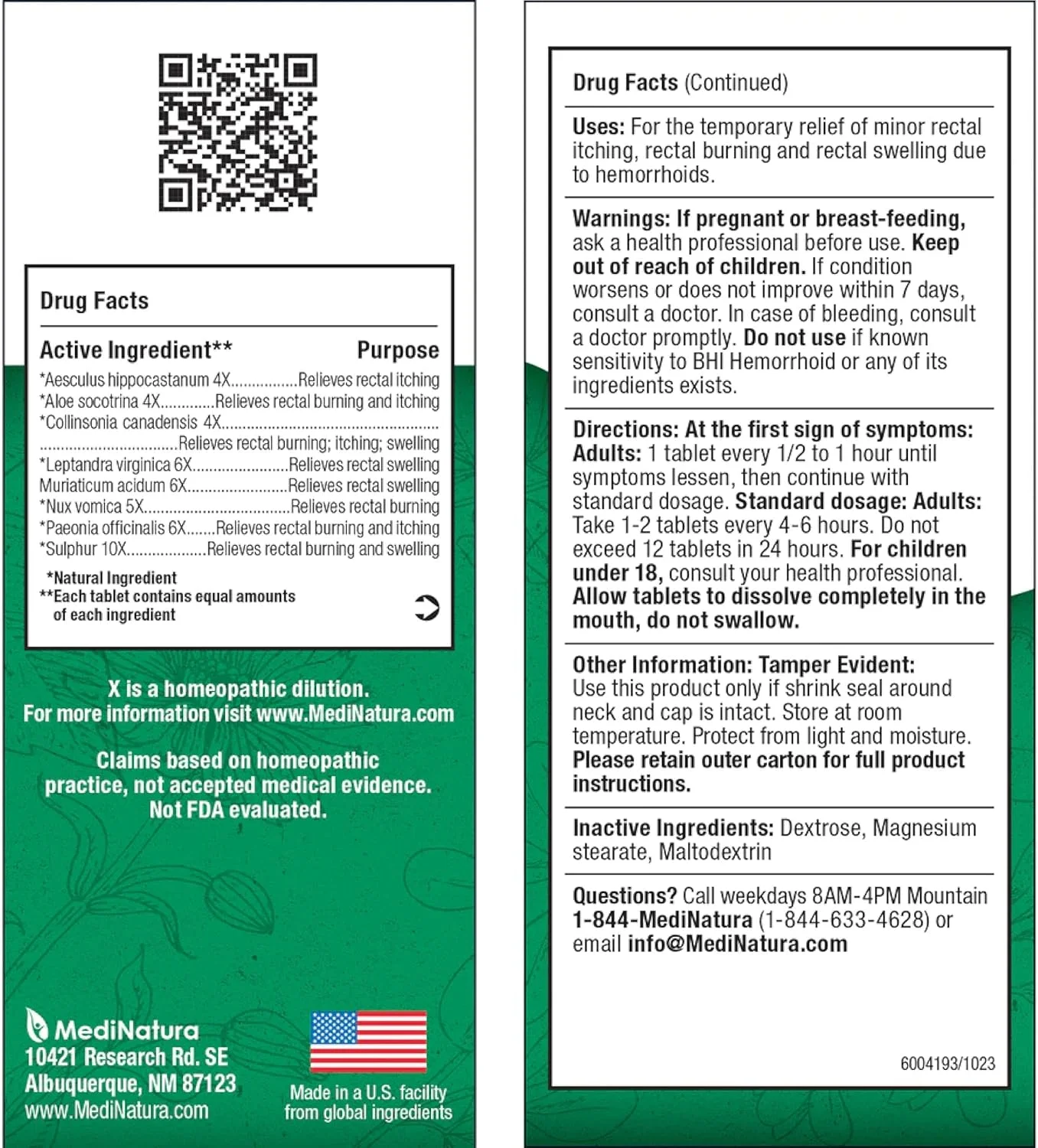 مدی ناتورا، BHI، برای ، 100 قرص