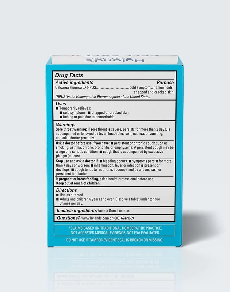 قرص های نمک سلولی شماره 1 کلسی فلور 6X هایلندز نچرالز، تسکین طبیعی سرماخوردگی و پوست ترک خورده، قرص های سریع حل شونده، 100 عدد