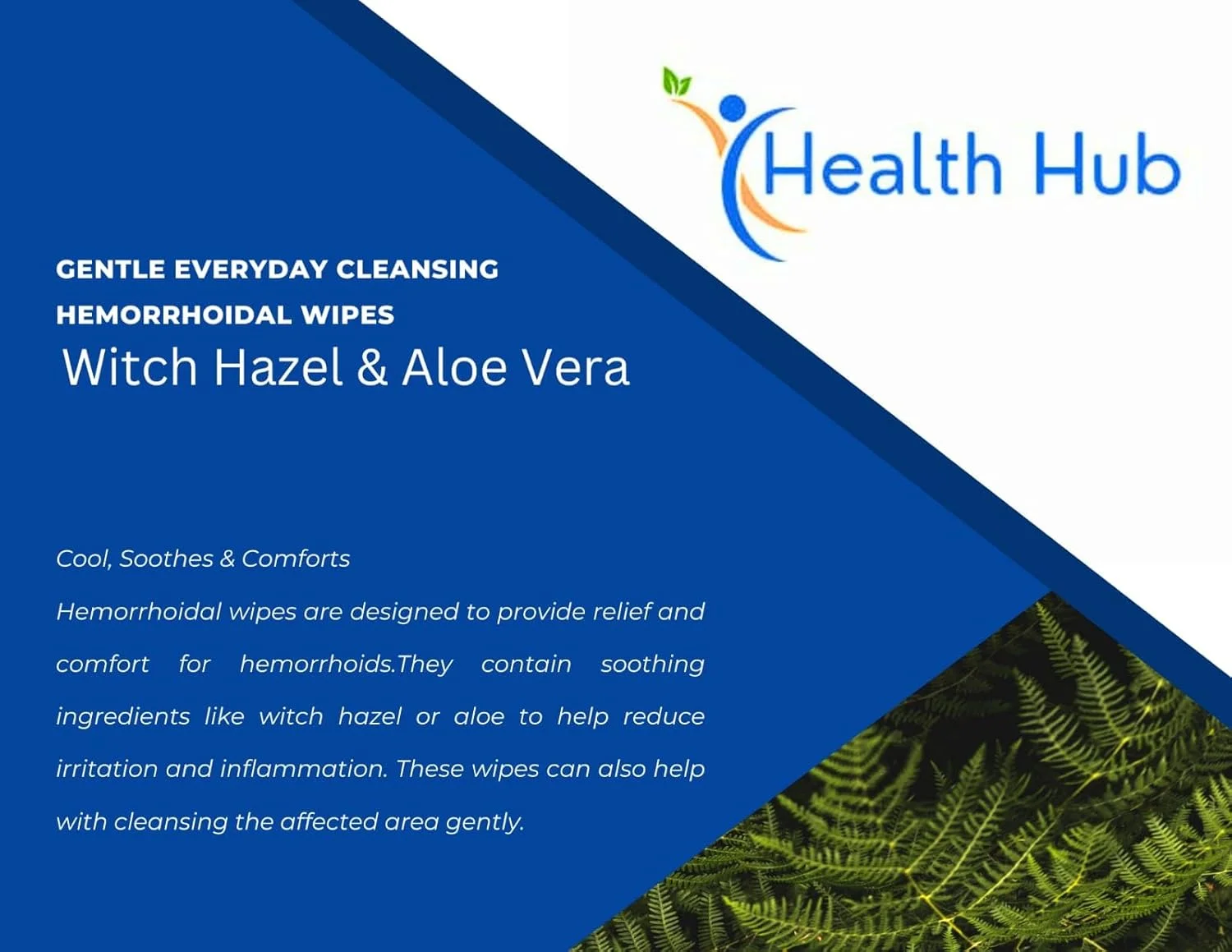 دستمال مرطوب بواسیر، فندق افسونگر و آلوئه ورا برای تسکین مطلوب درد، اثر خنک کننده و ضد عفونی کننده، دارای تاییدیه GMP، بسته 40 عددی