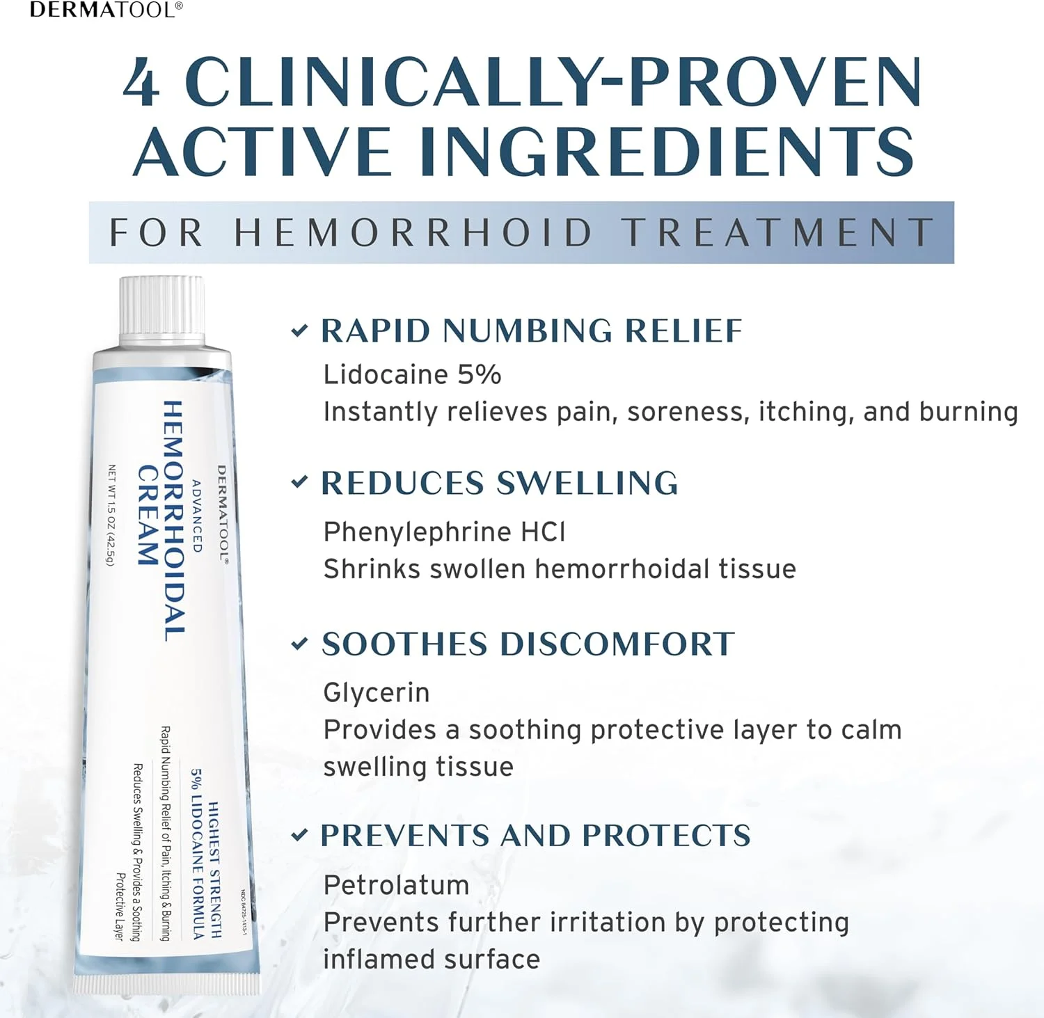 درمان بواسیر - کرم پیشرفته بواسیر حاوی 5% لیدوکائین و فنیل افرین - درمان کوچک کننده بواسیر - تسکین سریع درد، تورم، خونریزی، خارش و سوزش - شقاق و بواسیر