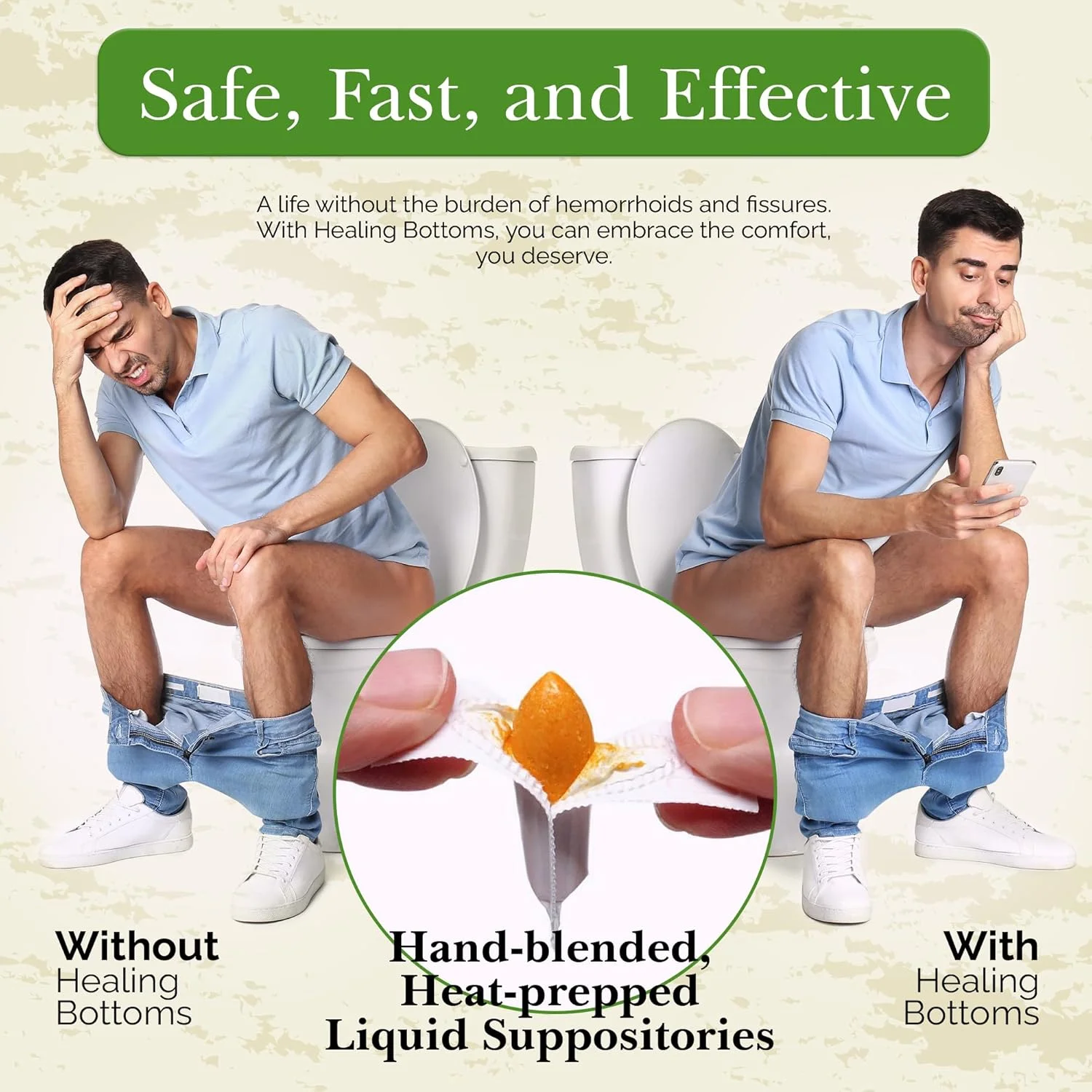 شیاف فیشر | فرمولاسیون تخصصی برای خونریزی مقعدی ناشی از شقاق، بواسیر، اسهال و یبوست | ساخته شده با کورکومین طبیعی و عصاره زردچوبه | 16 عدد