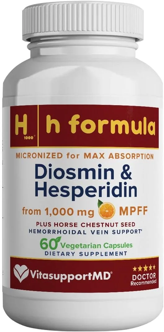 فرمول H 1000 ترکیبی از شاه بلوط اسبی و دیوسمین میکرونیزه - تامین یک ماهه - کمک به عملکرد ورید در بیماران مبتلا به سوزش، خارش و درد (فرمول H 1000 با قدرت فوق العاده)