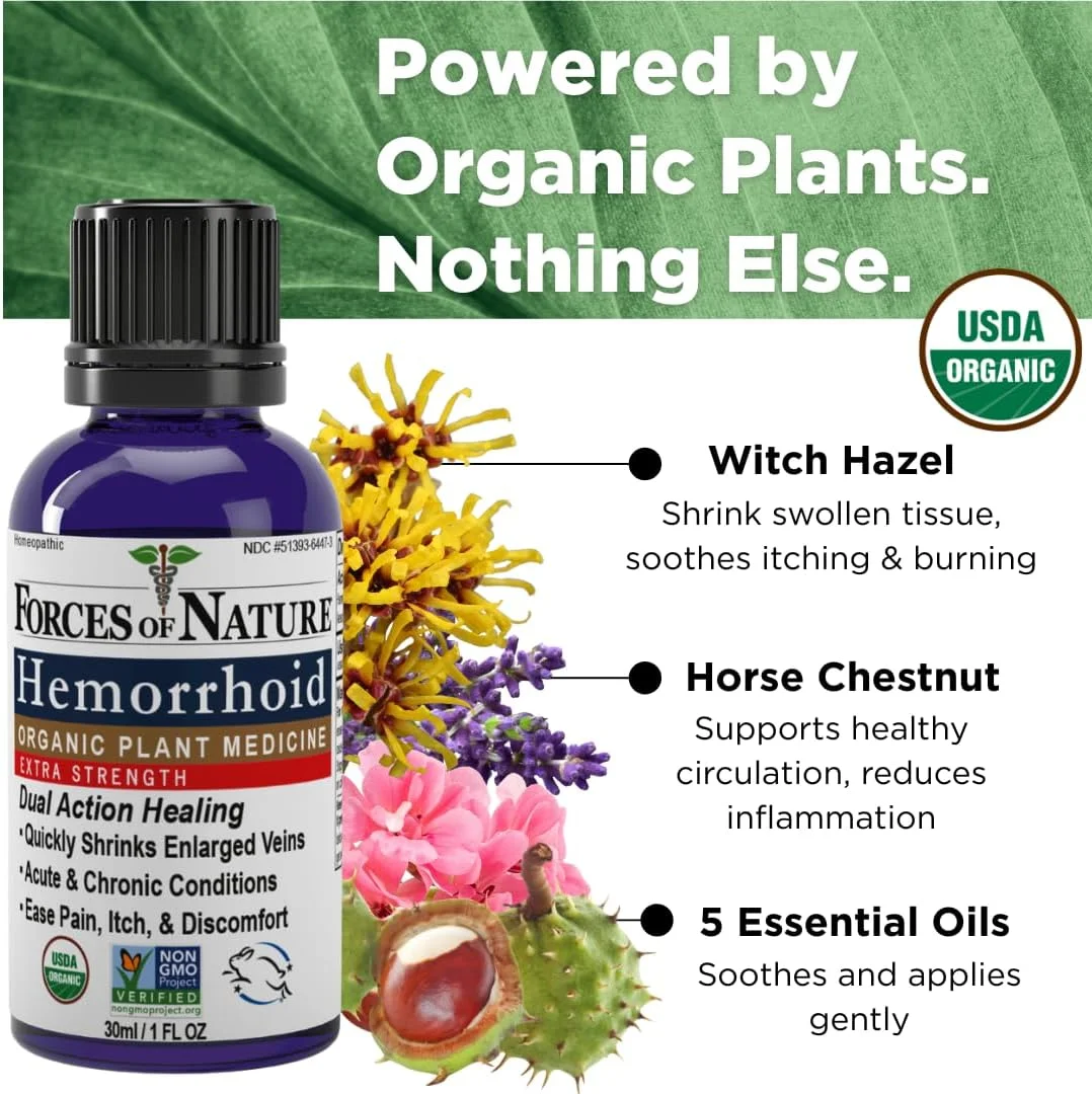 درمان بواسیر بسیار قوی Forces of Nature (30 میلی لیتر)