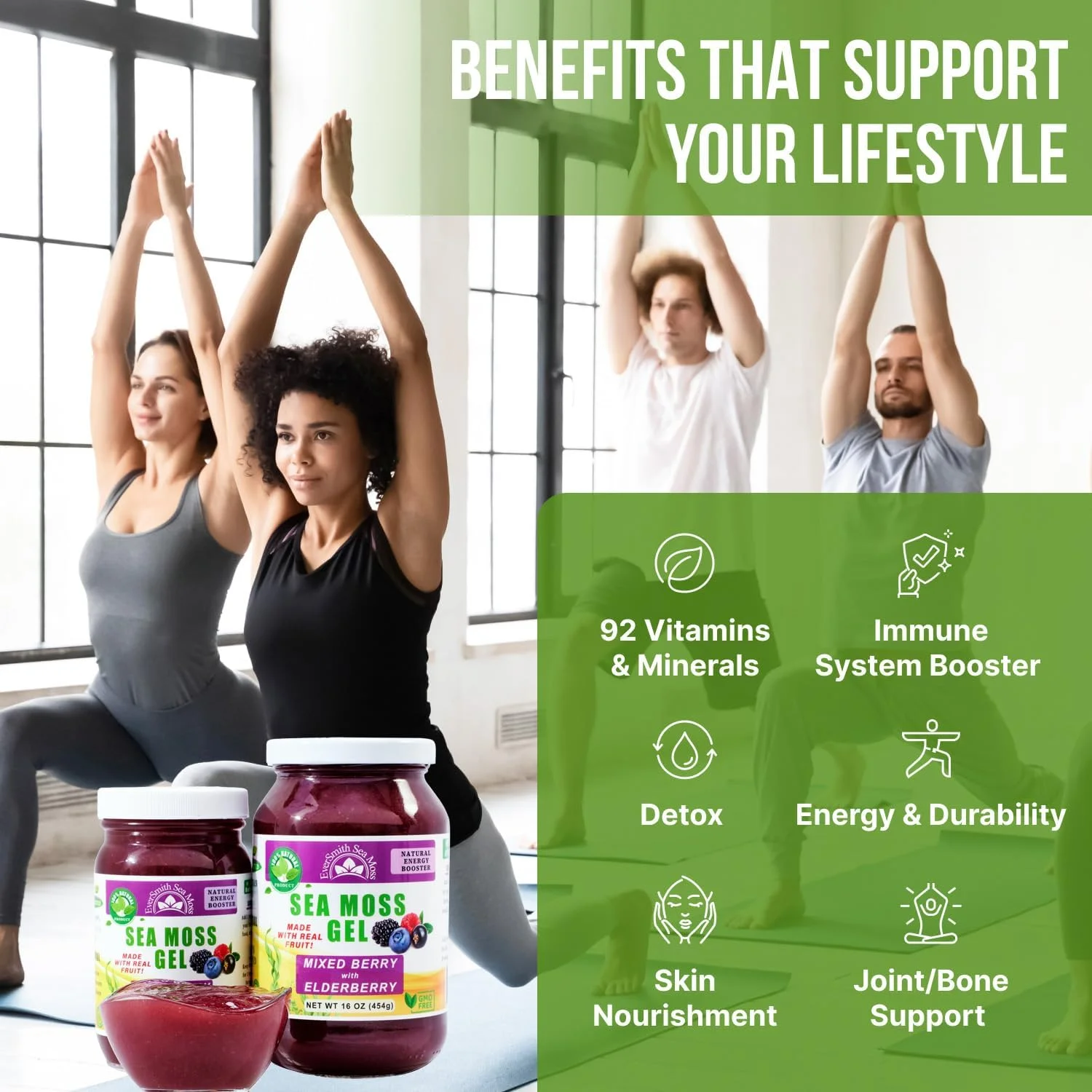 ژل خزه دریایی برای تسکین