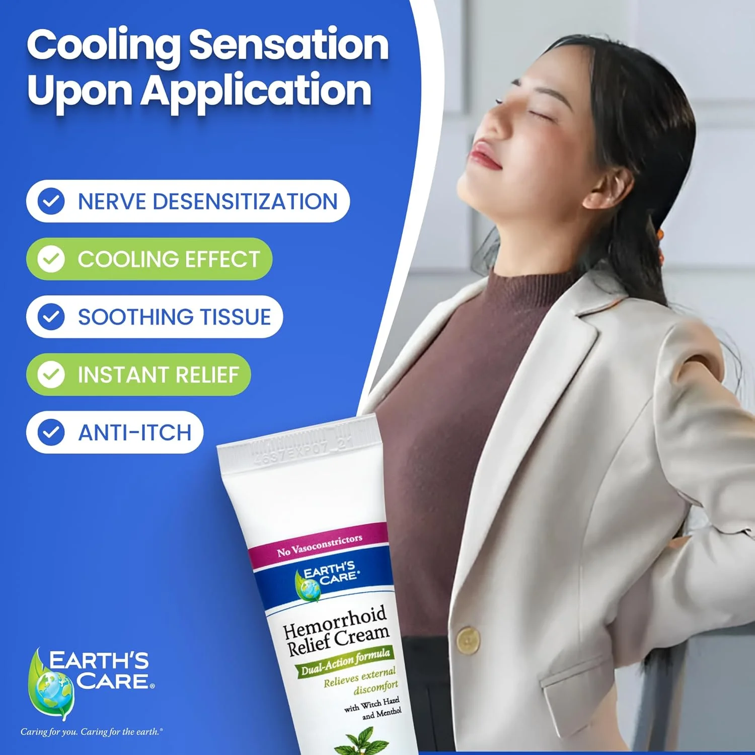 کرم مراقبت از زمین - درمان برای تسکین بواسیر 28 گرمی