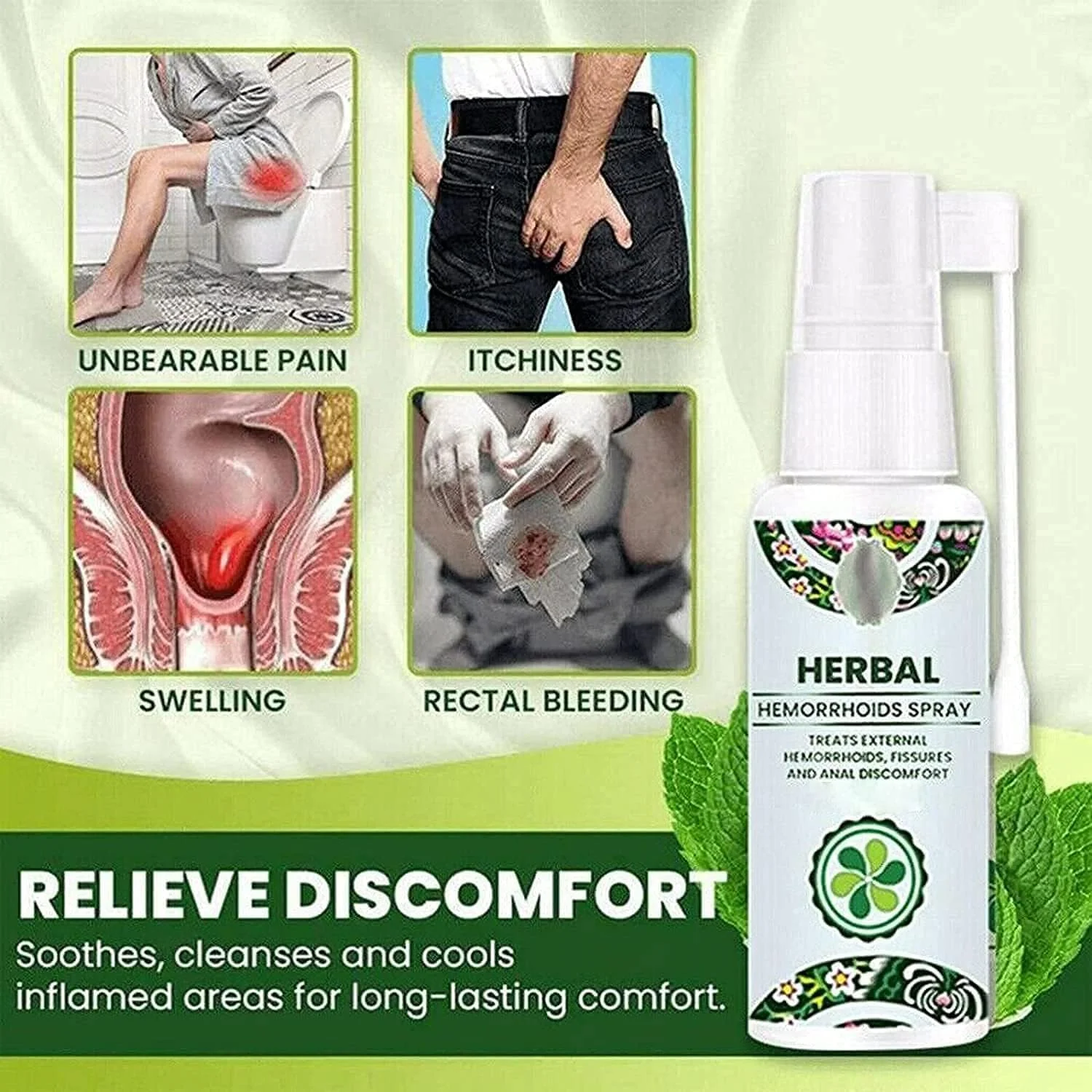 اسپری درمان 30 میلی لیتری، اسپری گیاهی طبیعی ، کرم تسکین دهنده ، فرمول 100% طبیعی، تسکین دهنده تورم و ناراحتی ، ملایم، عملکرد سریع (3 عدد)