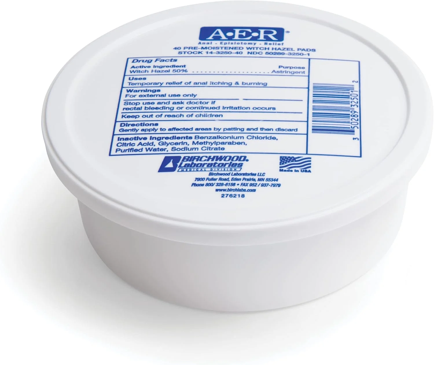 پدهای فندق افسونگر آزمایشگاه Birchwood A.E.R - بسته 2 عددی 40 تایی