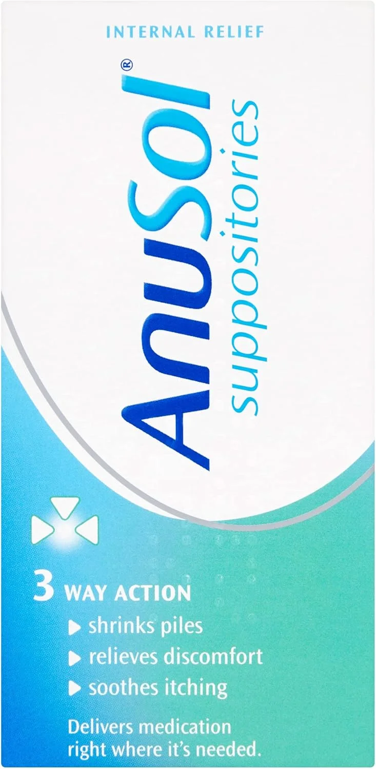 شیاف های آنوسول برای درمان هموروئید - بسته 24 عددی