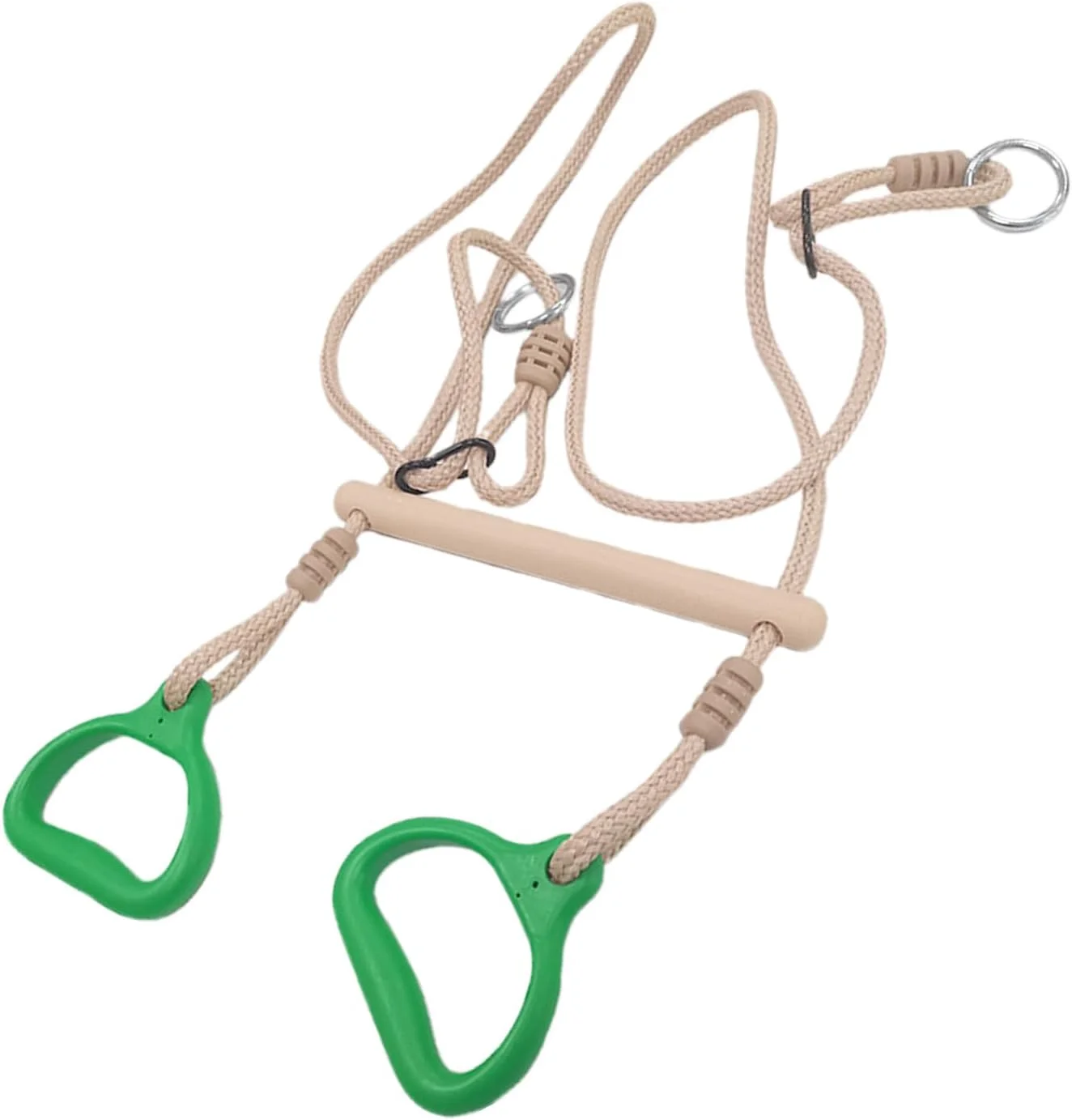 میله بارفیکس کودک، تجهیزات تاب حلقه ای زمین بازی، حلقه های ارگونومیک بازی حسی برای کودکان در فضای داخلی و خارجی