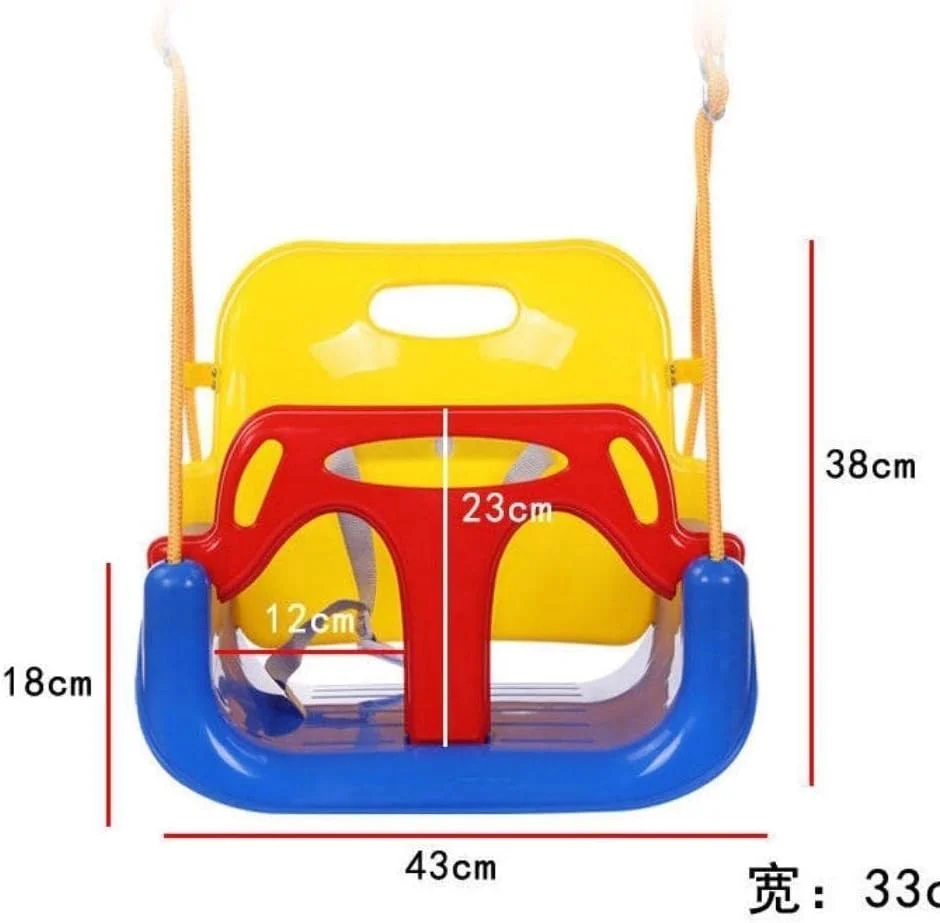 تاب بازی 3 در 1 چند منظوره برای کودکان، تاب نشیمن برای کودکان نوپا، مجموعه تاب آویز برای زمین بازی، تاب مناسب نوزادان تا نوجوانان، اسباب بازی های فضای باز برای مهد کودک، زمین بازی خانوادگی، هدیه، آبی