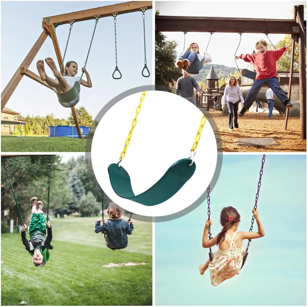 تاب مجموعه تاب بازی Labymos با صندلی های EVA، زنجیر روکش دار پلاستیکی، قلاب های فشاری و کارابین