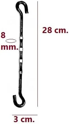 اتصالات زنجیری تاب استیل ضد زنگ Kaushalendra Saliya - ست مقاوم برای تاب های ایوانی (4 عدد) - 22.93 سانتی متر