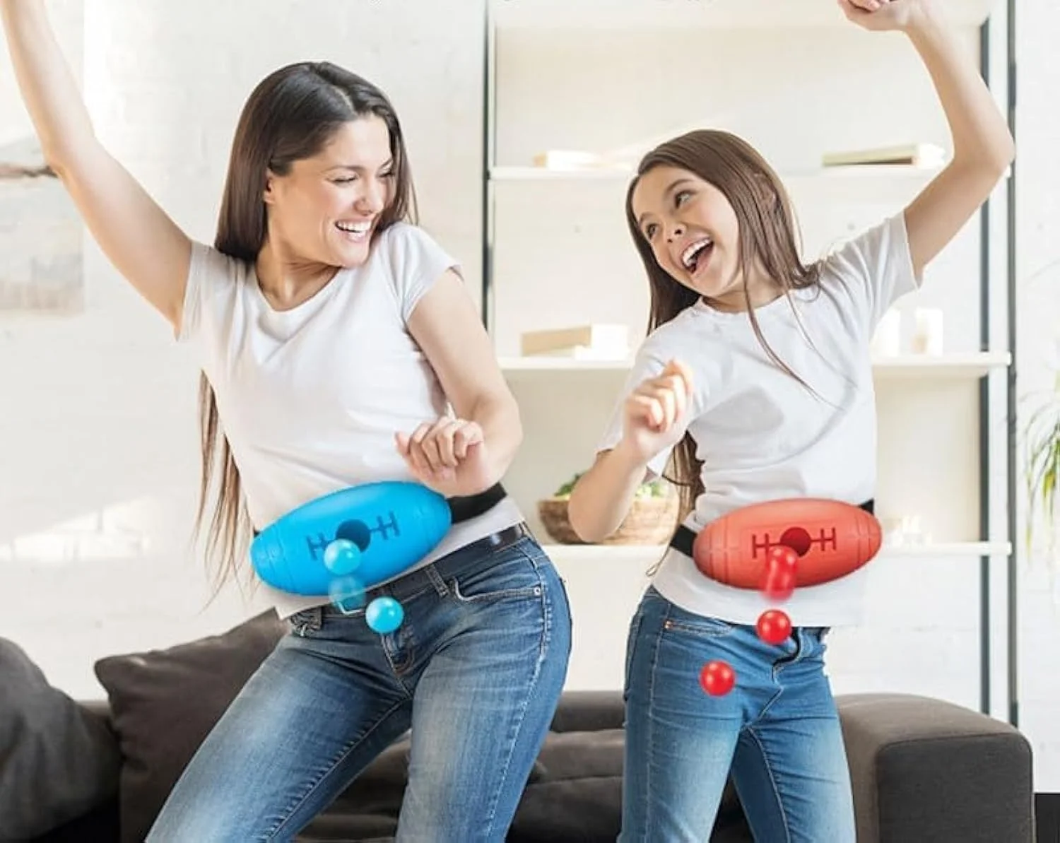 بازی توپ های تاب دار HALAYAYA با 24 توپ، بازی های فضای باز برای کودکان و بزرگسالان، 2 بسته بازی های مهمانی تولد کریسمس، اسباب بازی های بازی های حیاط خانوادگی کارناوال سرپوشیده و بیرونی برای هدیه دختر پسر