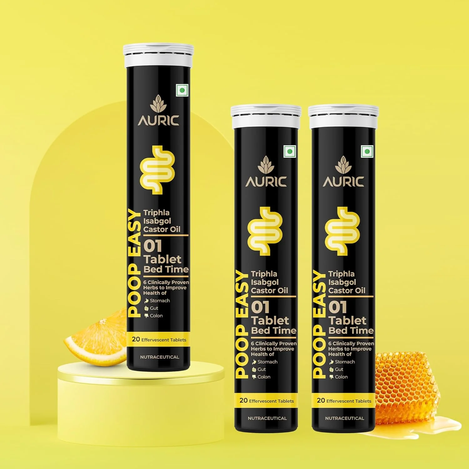 قرص جوشان اوریک برای سهولت دفع | 60 عدد قرص برای بهبود سلامت روده، رفع یبوست و پاکسازی روده بزرگ | یک ملین طبیعی آیورودا