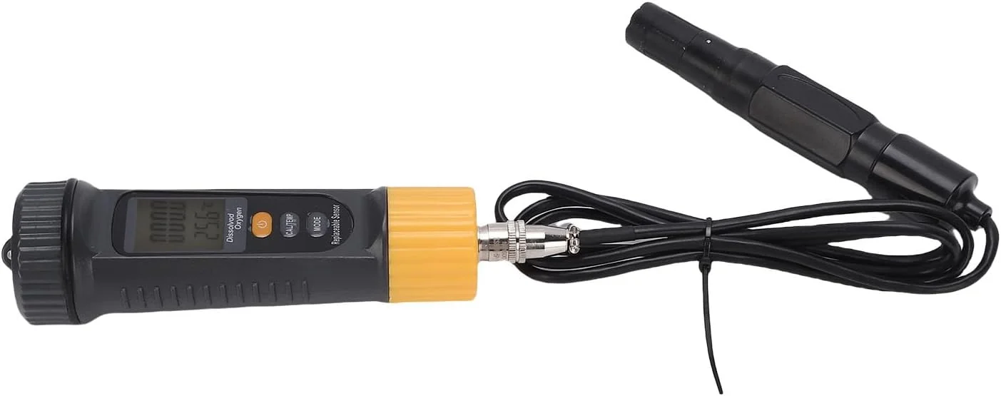 دستگاه سنجش اکسیژن محلول دیجیتال دقیق Jiawu با صفحه نمایش LCD دارای نور پس زمینه، تستر DO قابل حمل برای آبجوسازی خانگی، حوضچه و آکواریوم دستگاه سنجش اکسیژن محلول دیجیتال دقیق Jiawu با صفحه نمایش LCD دارای نور پس زمینه، تستر DO قابل حمل برای آبجوسازی خانگی، حوضچه و آکواریوم