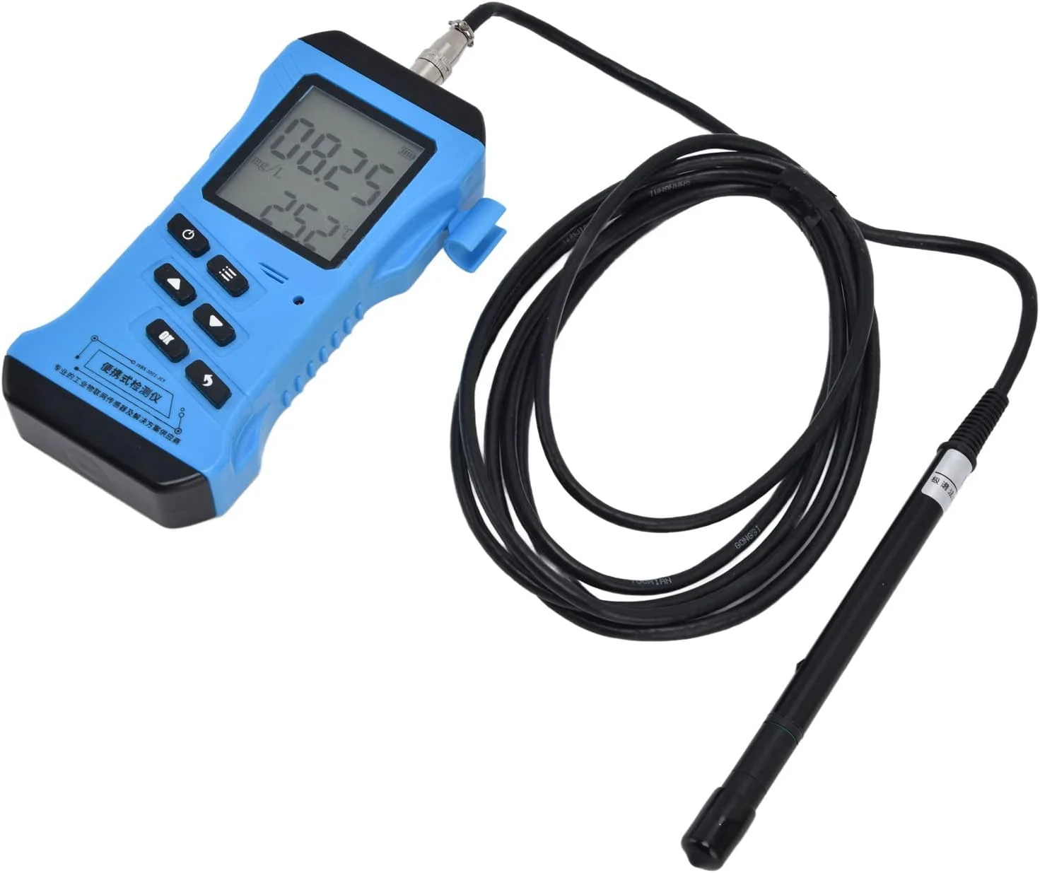 دستگاه تشخیص اکسیژن محلول 01 02 015، آنالیزور اکسیژن محلول LCD با دقت بالا و نور پس زمینه برای استخر و حوض