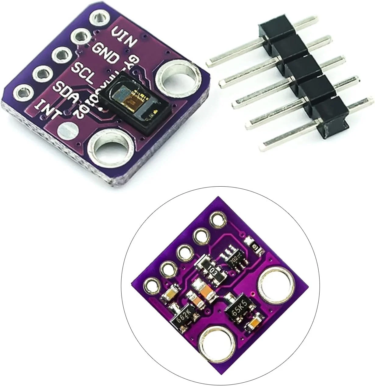 ماژول حسگر ضربان قلب GY-MAX30102، واحد مانیتورینگ اکسیژن خون و ضربان قلب با دقت بالا برای سلامتی پوشیدنی