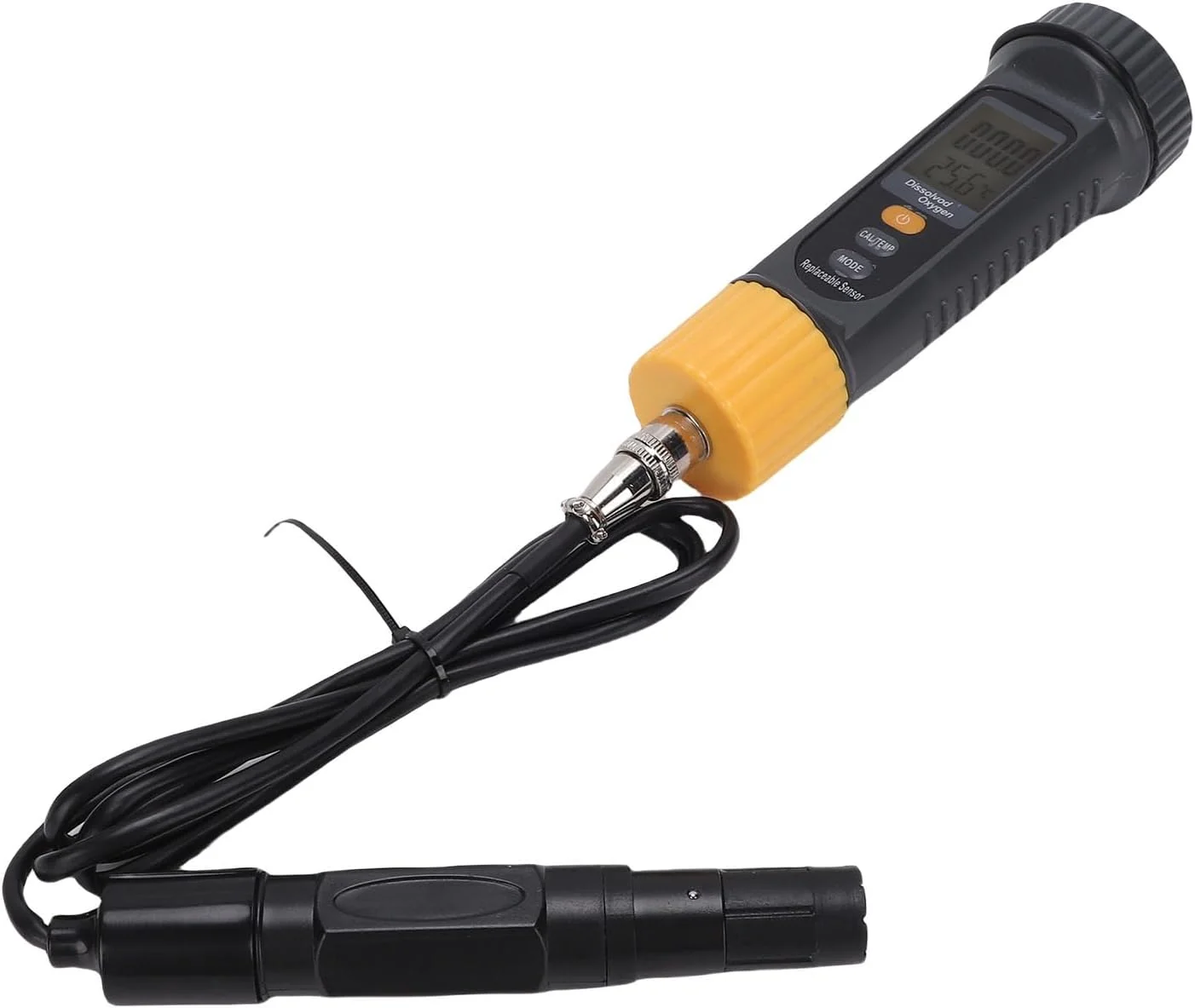 دناش دستگاه سنجش اکسیژن محلول دیجیتال، تستر اکسیژن محلول قابل حمل با LCD دارای نور پس زمینه و 2 حالت اندازه گیری برای تست کیفیت آب