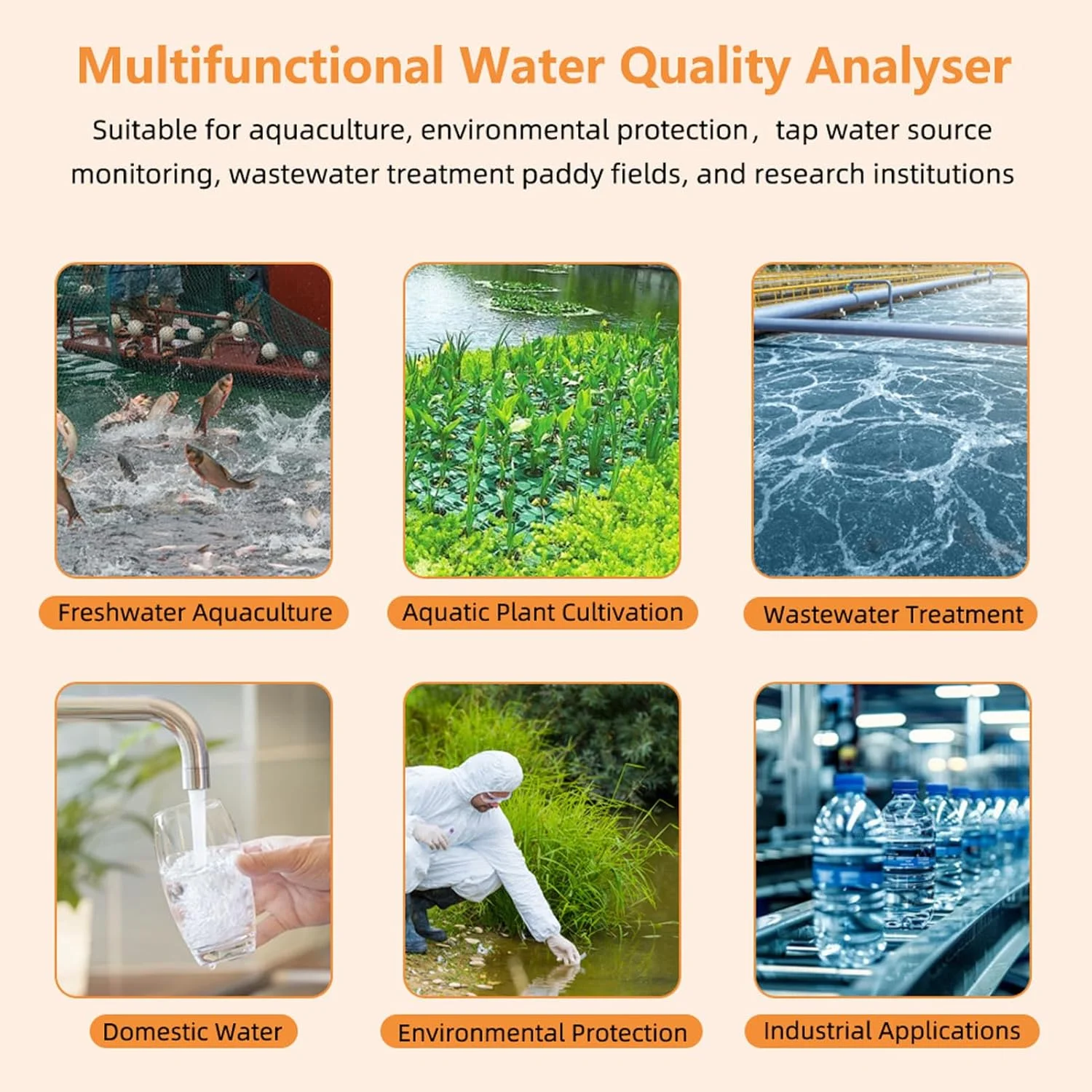 دستگاه سنجش اکسیژن محلول، دستگاه دیجیتال سنجش کیفیت آب، آنالیزور اکسیژن شناور ضد نشت با بلوتوث، اپلیکیشن چند زبانه، عمر باتری طولانی برای آکواریوم، تانک ماهی، حوضچه ها