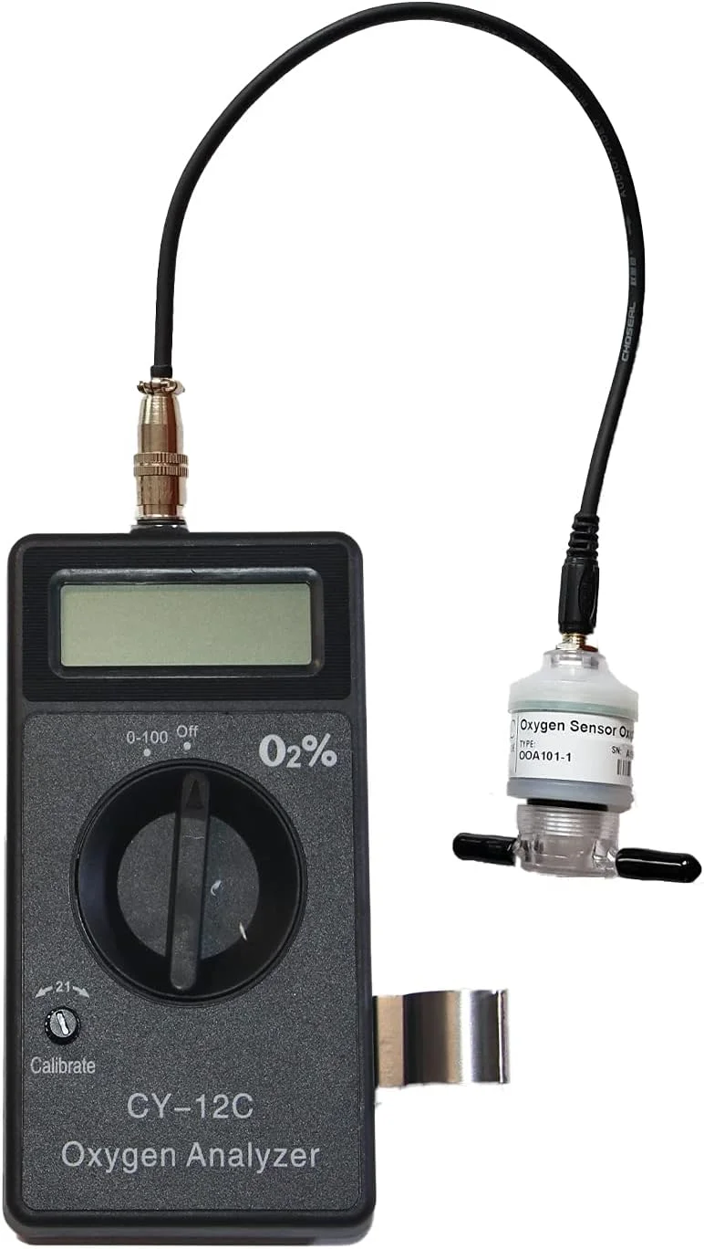 دستگاه قابل حمل آنالیز اکسیژن، سنجش و ردیاب میزان اکسیژن O2 با سنسور آلمانی
