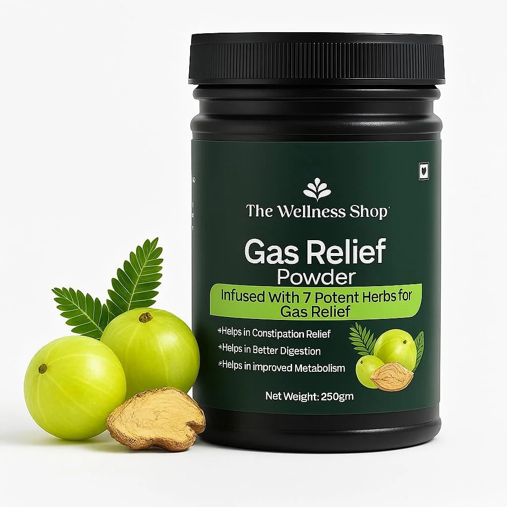 پودر رفع نفخ فروشگاه تندرستی، حاوی 7 گیاه، برای بهبود هضم و رفع یبوست 250 گرم