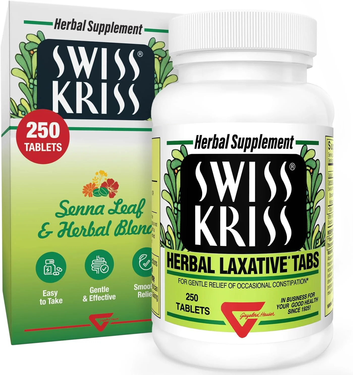 قرص های گیاهی ملین سوئیس کریس، 250 عدد