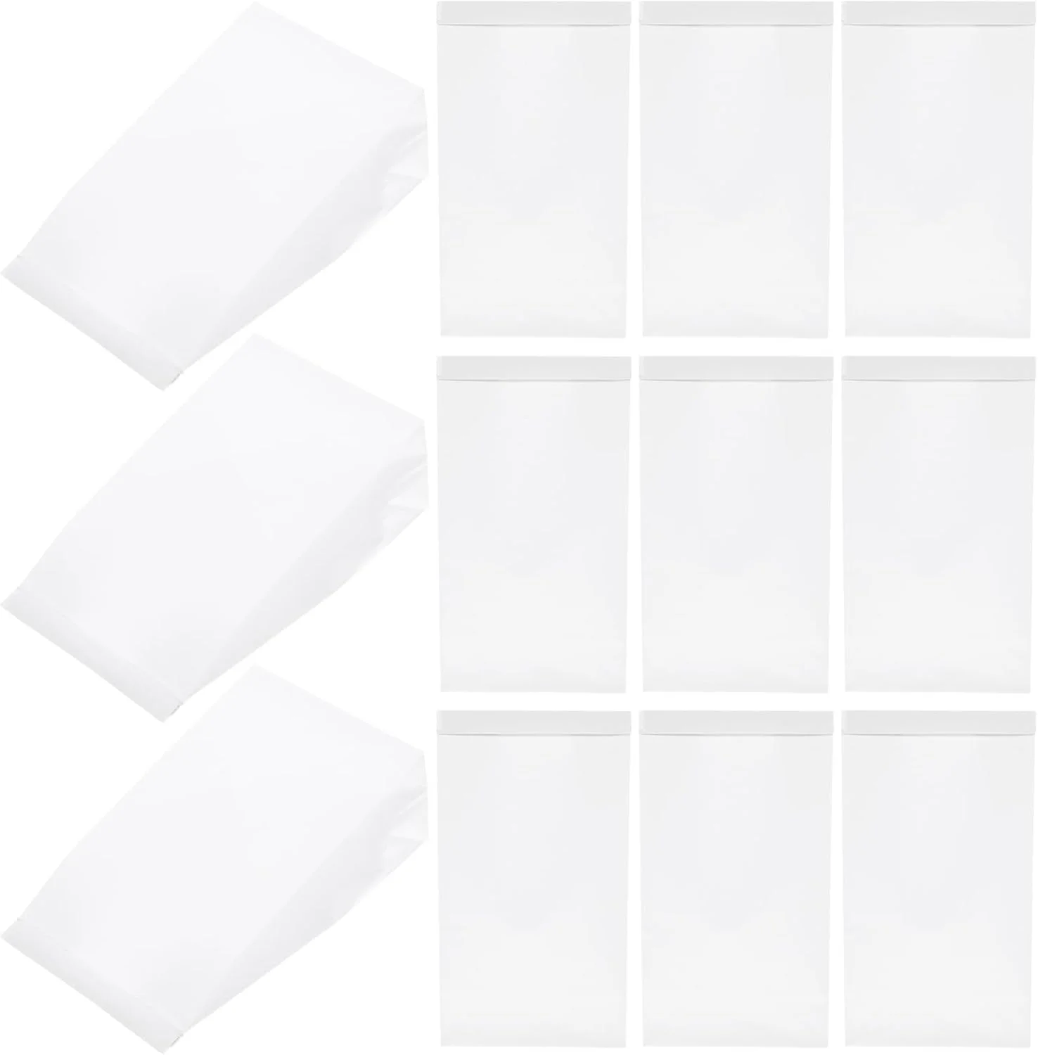 SEWACC بسته 25 عددی کیسه های یکبار مصرف، کیسه استفراغ برای نگهداری زباله، سفید، 24x12.5x8 سانتی متر