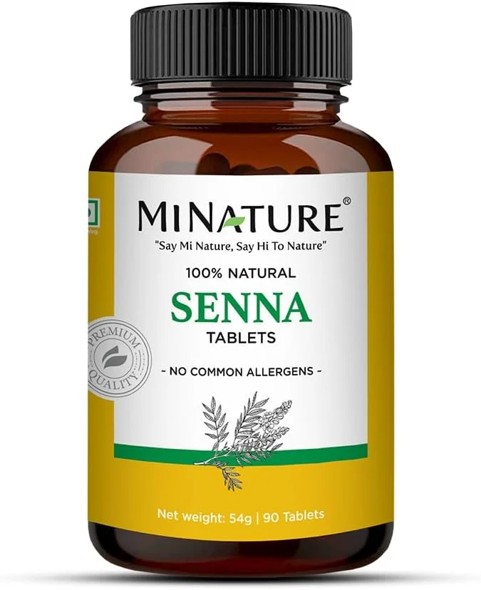 قرص برگ سنا از mi Nature | ۹۰ قرص، ۱۰۰۰ میلی گرم | تامین ۴۵ روزه | قرص برگ سنا | وگان | تقویت کننده ایمنی | پشتیبانی از یبوست | ملین
