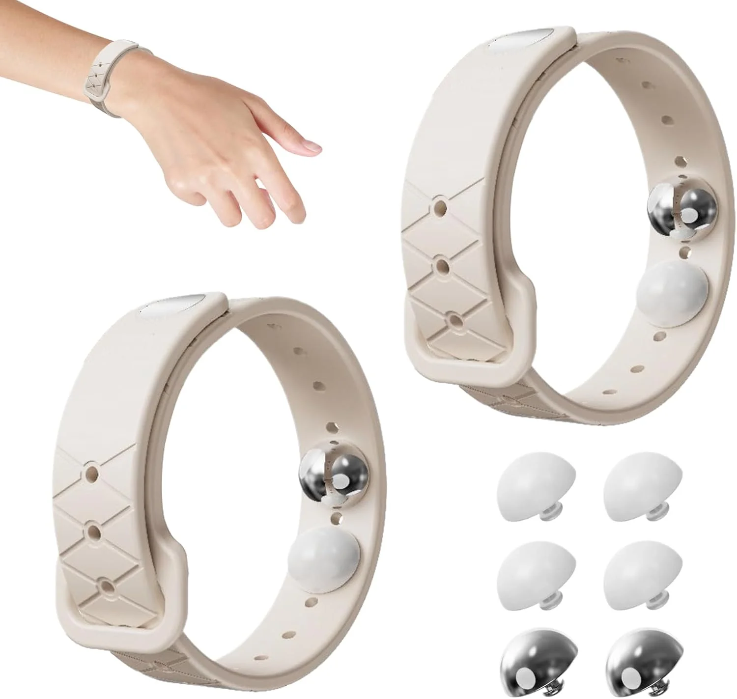 مچ بند ضد تهوع | مچ بند ضد تهوع برای حالت تهوع - دستبند مراقبت بهداشتی قابل تنظیم برای سرگیجه، مسافرت با هواپیما، ماشین، قایقرانی، اتوبوس، شهربازی، مردان، زنان، کودکان