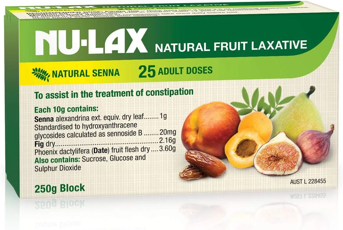 بلوک ملین میوه ای نولاک 250 گرمی تهیه شده از میوه های خشک خالص ساخت استرالیا