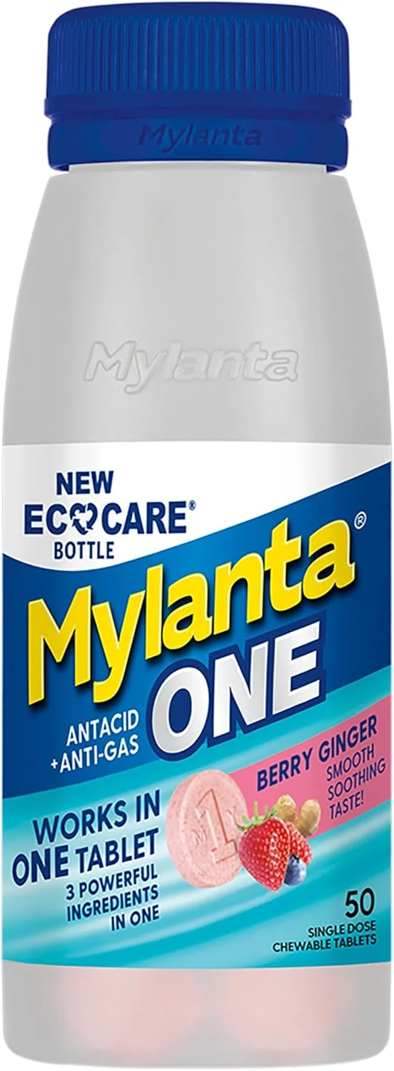 Mylanta One، طعم زنجبیل توت، 50 عدد، EcoCare PCR