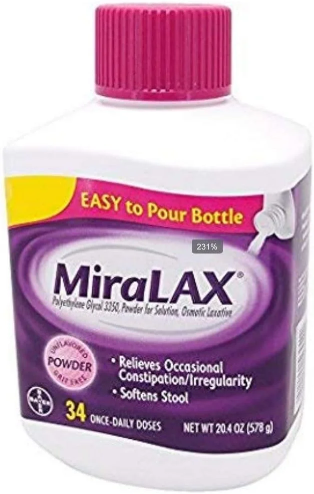 پودر ملین MiraLAX (34 سروینگ، 595 گرم)