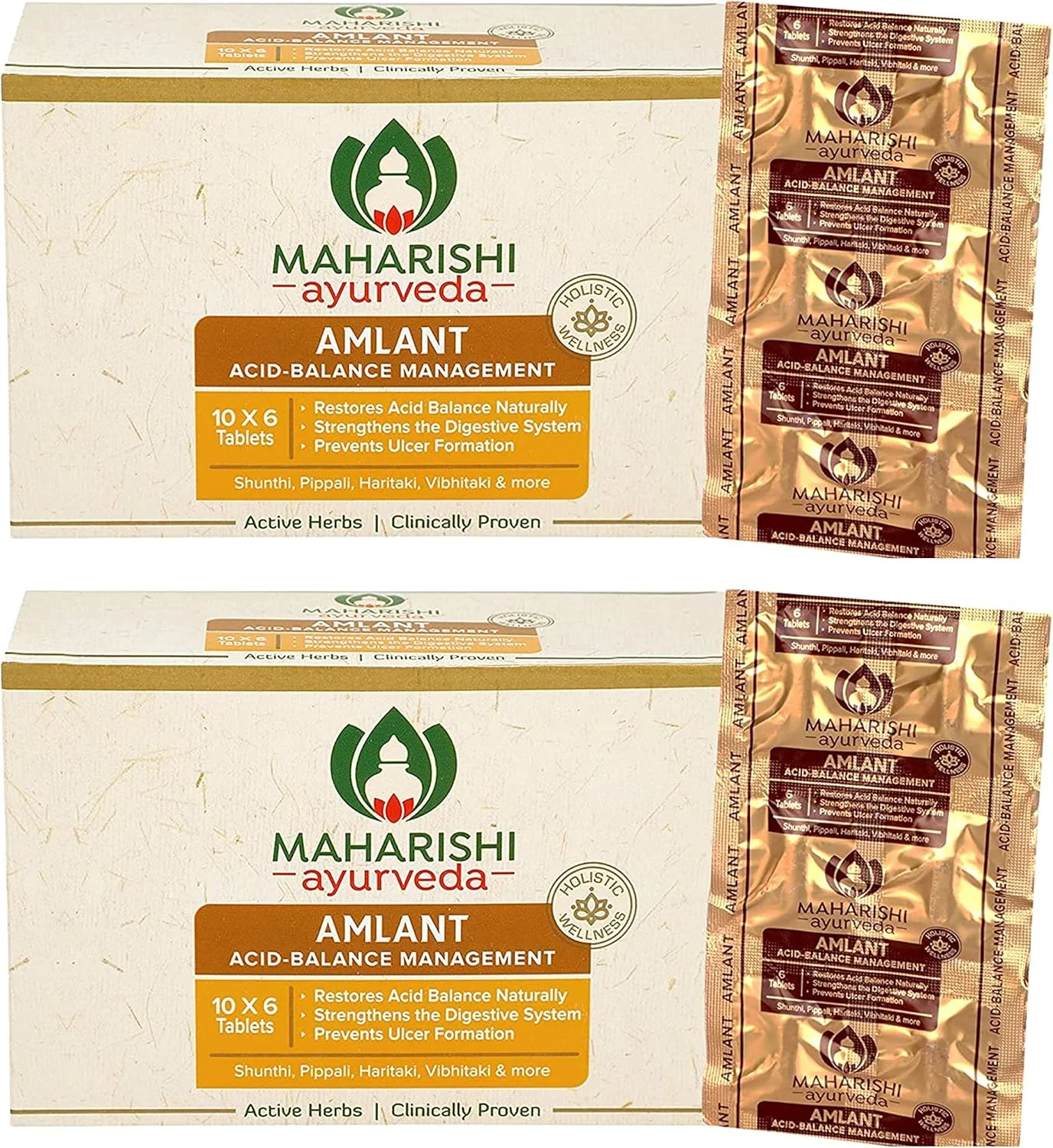 آملانت Maharishi Ayurveda برای سوزش معده، نفخ و باد شکم. تقویت کننده سیستم گوارشی، کمک به کاهش بازگشت اسیدیته، تسکین سریع از اسیدیته، از نظر بالینی ثابت شده، غنی شده با هاریتاکی و...