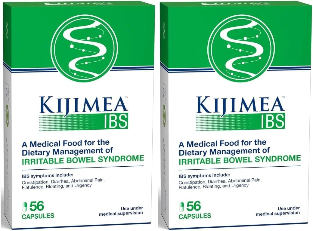 کیجیمیا آی بی اس، غذای پزشکی برای مدیریت رژیم غذایی سندرم روده تحریک پذیر، بسته 2 عددی 56 تایی (112 کپسول)