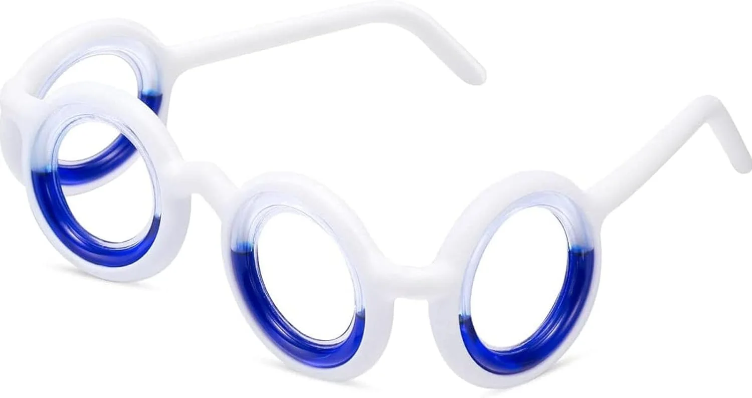 عینک هوشمند ضد تهوع Joleritc، عینک قابل حمل برای بیماری ناشی از حرکت، دریازدگی، مسافرت، بازی، تسکین حالت تهوع، عینک بدون لنز مایع برای بزرگسالان یا کودکان