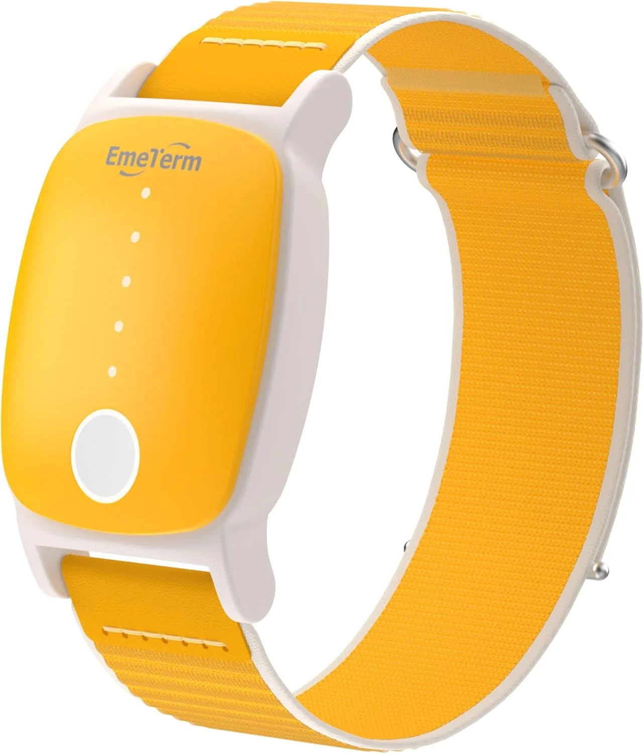 EmeTerm Explore برای کودکان، مچ بند ضد تهوع دارای تاییدیه FDA، ضد آب IP67، بند تسکین دهنده بیماری حرکتی صبحگاهی قابل شارژ با طراحی کلاسیک، بدون دارو، بدون خواب آلودگی، بدون عوارض جانبی، زرد آفتابی