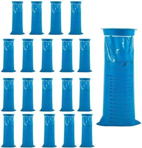 کیسه استفراغ یکبار مصرف X spring، بسته 20 عددی آبی رنگ، مقاوم در برابر نشت، کیسه تهوع یکبار مصرف برای بیماری حرکتی، مسافرت، بارداری، کودکان و خودرو، ظرفیت 1000 میلی لیتر