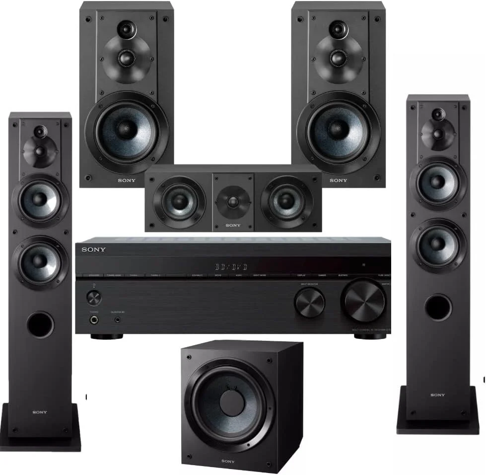 گیرنده صوتی و تصویری 5.2 کاناله 4K سونی مدل STRDH590 به همراه سیستم صدای فراگیر 5.2 کامل