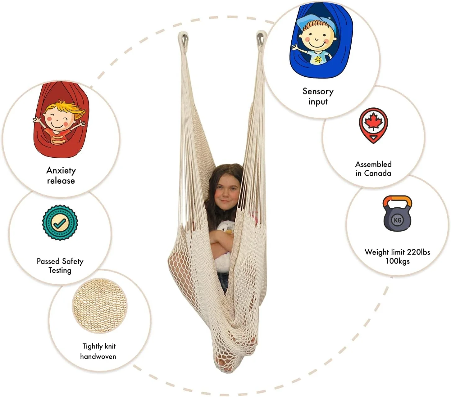 تاب بازی توری DreamGYM - تاب حسی - بژ ملایم تاب بازی توری DreamGYM - تاب حسی - بژ ملایم