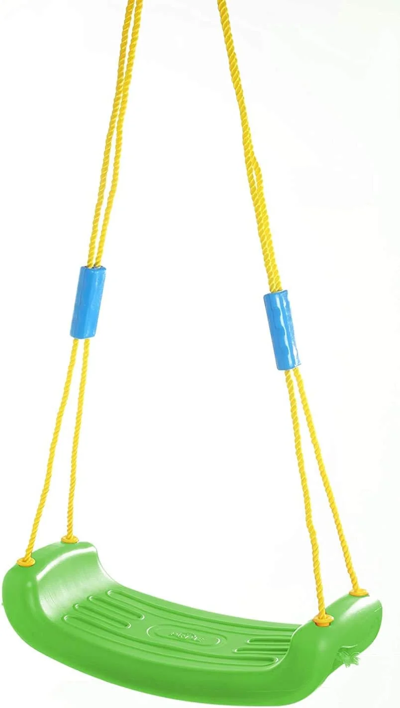 تاب بازی سنتی کیوبستر برای کودکان 3 تا 10 سال با طناب، مناسب باغ، داخل خانه، سرگرمی کودکان با دستگیره (چند رنگ)