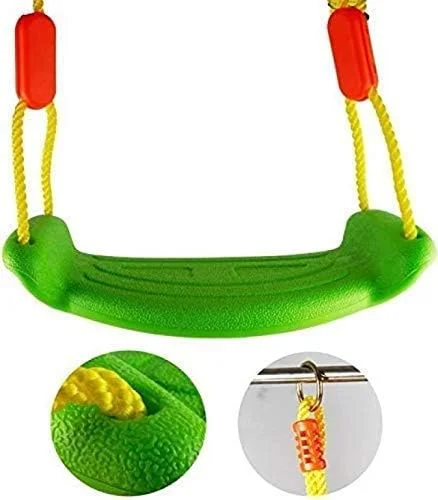 تاب بازی سنتی کیوبستر برای کودکان 3 تا 10 سال با طناب، مناسب باغ، داخل خانه، سرگرمی کودکان با دستگیره (چند رنگ)