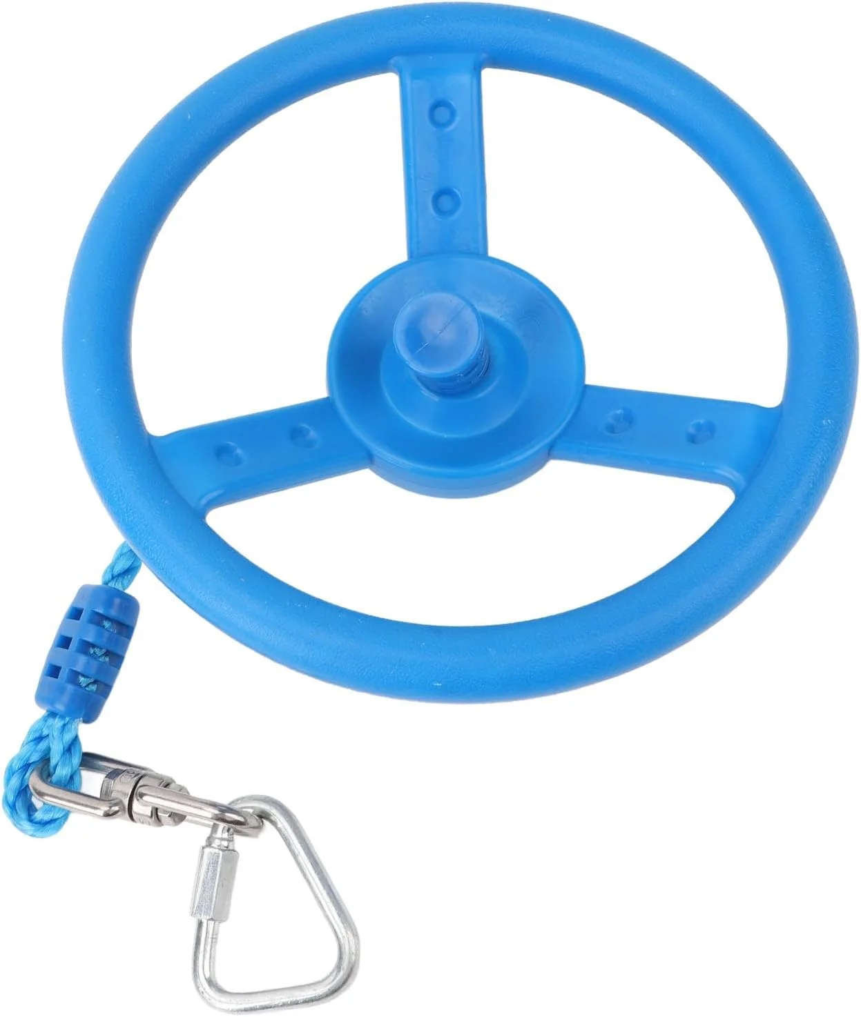 چرخ موانع کرایفوکت برای کودکان و بزرگسالان، چرخ گردان 360 درجه باشگاه کودکان، ست چرخ میمون تاب قابل حمل با طناب، لوازم جانبی مجموعه بازی چند منظوره برای فضای باز و داخل خانه (آبی)